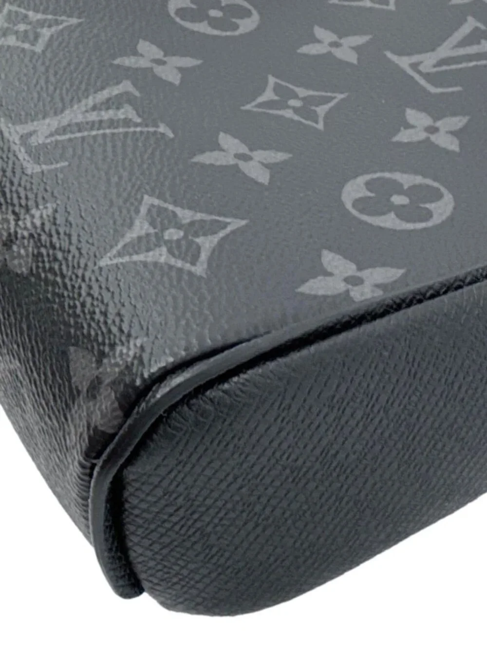 Louis Vuitton Outdoor Slingbag Monogram Taigarama Leather Crossbody Bag Black